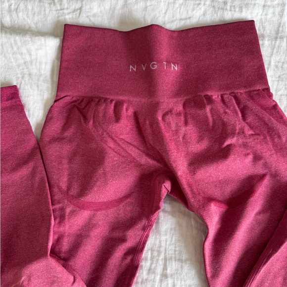 NVGTN CONTOUR SEAMLESS LEGGINGS-CRIMSON(pink)-size S - Picture 6 of 11